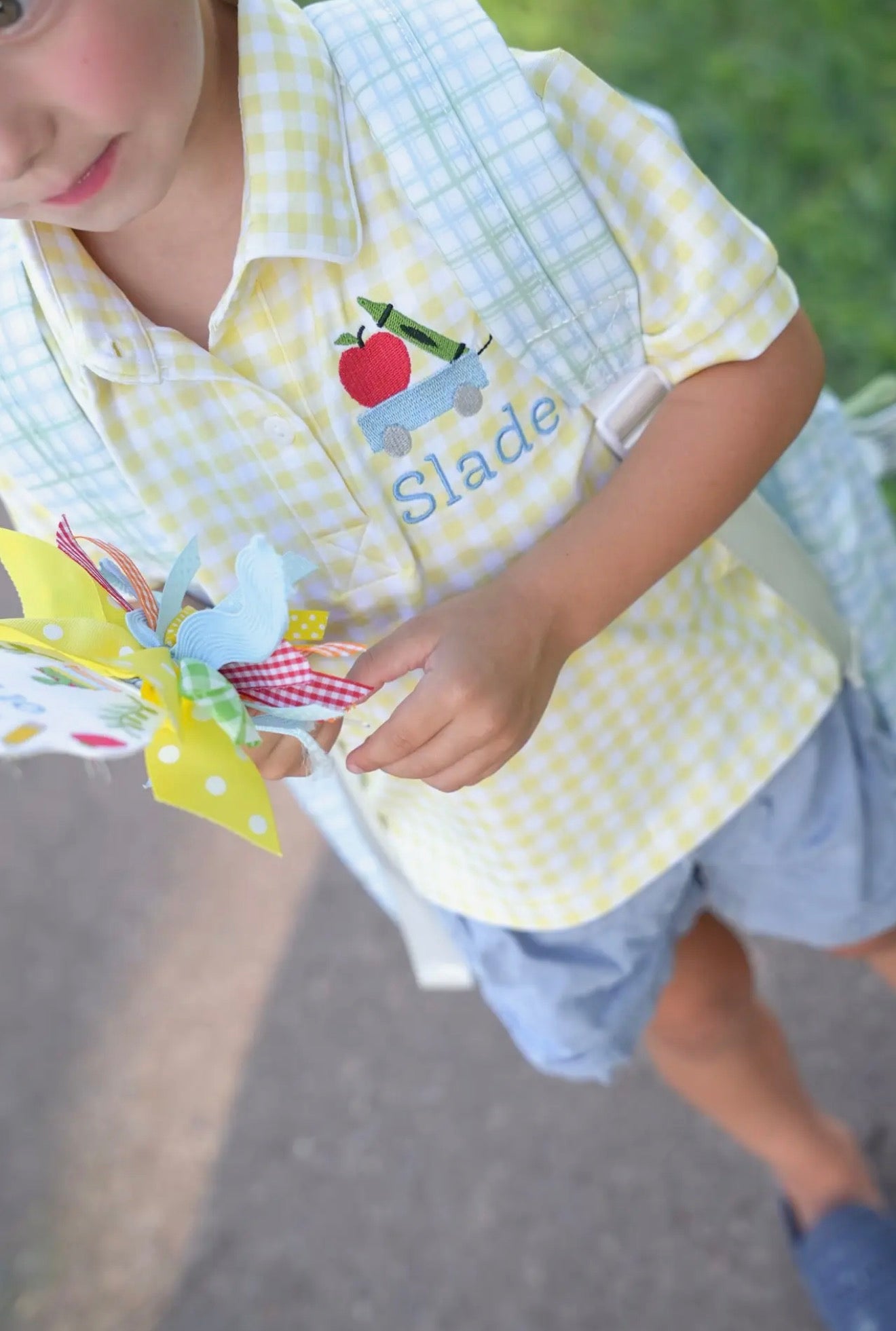 Collared Gingham Shirt - Back To School