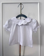 Gingham Scalloped Tee - Back To School
