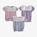 Scallop Bib Gingham Bubble