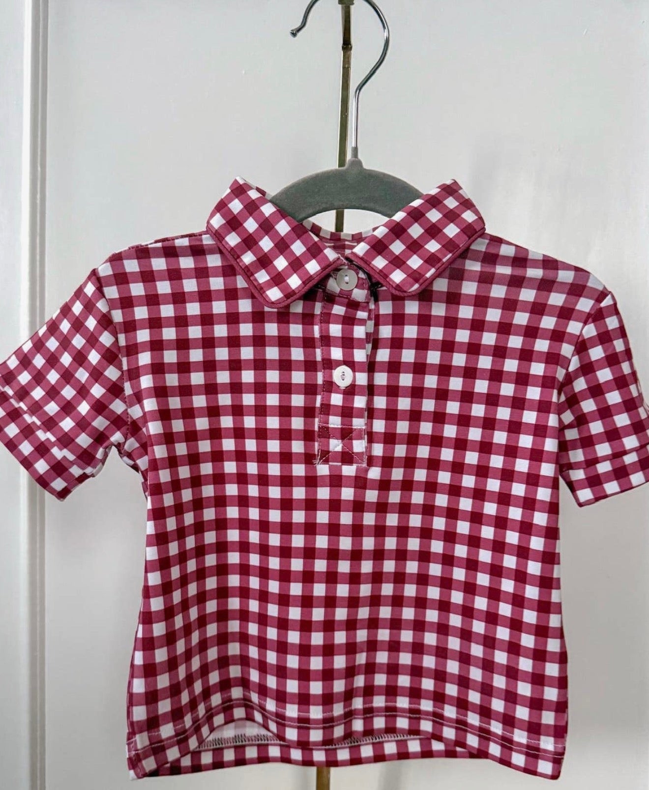 Collared Gingham Shirt