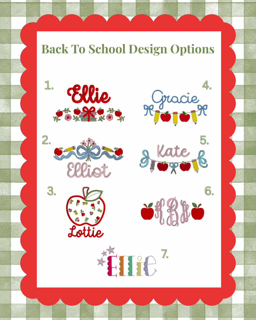 Scalloped Collared SS Bubble - Back To School