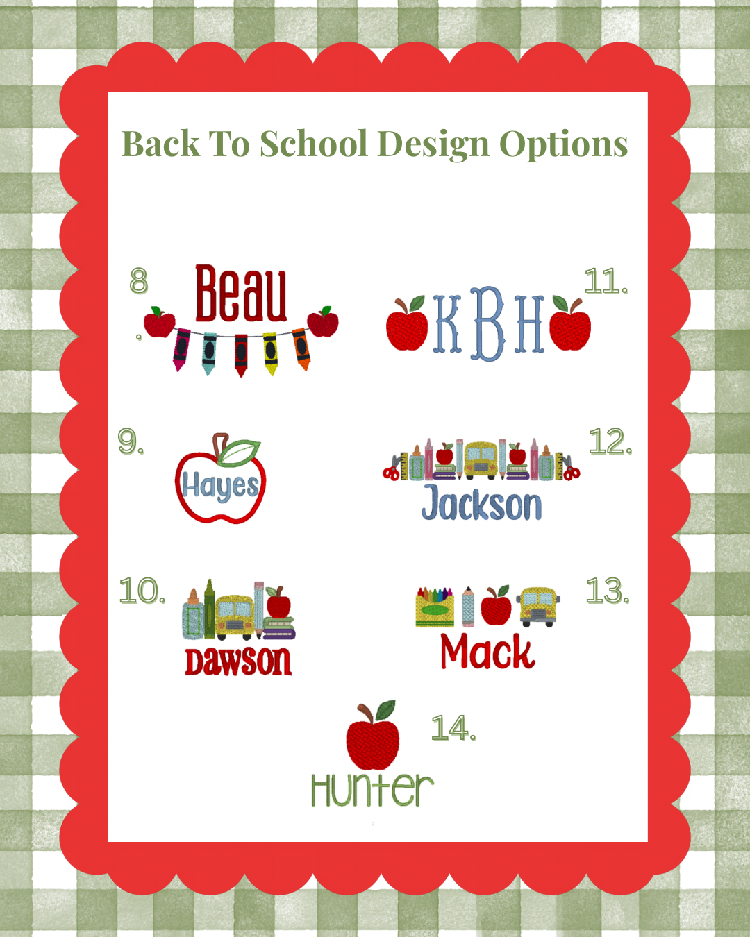Classic Gingham Tee - Back To School