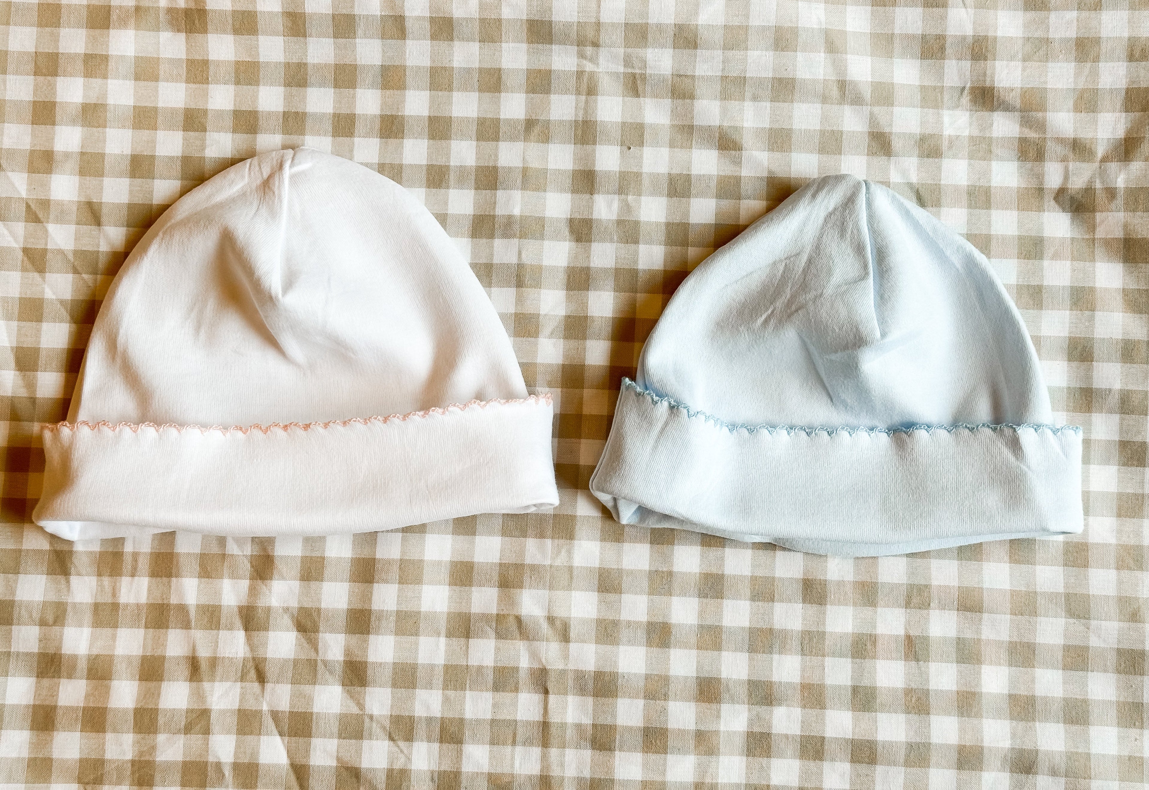 Picot Trim Cotton Hat