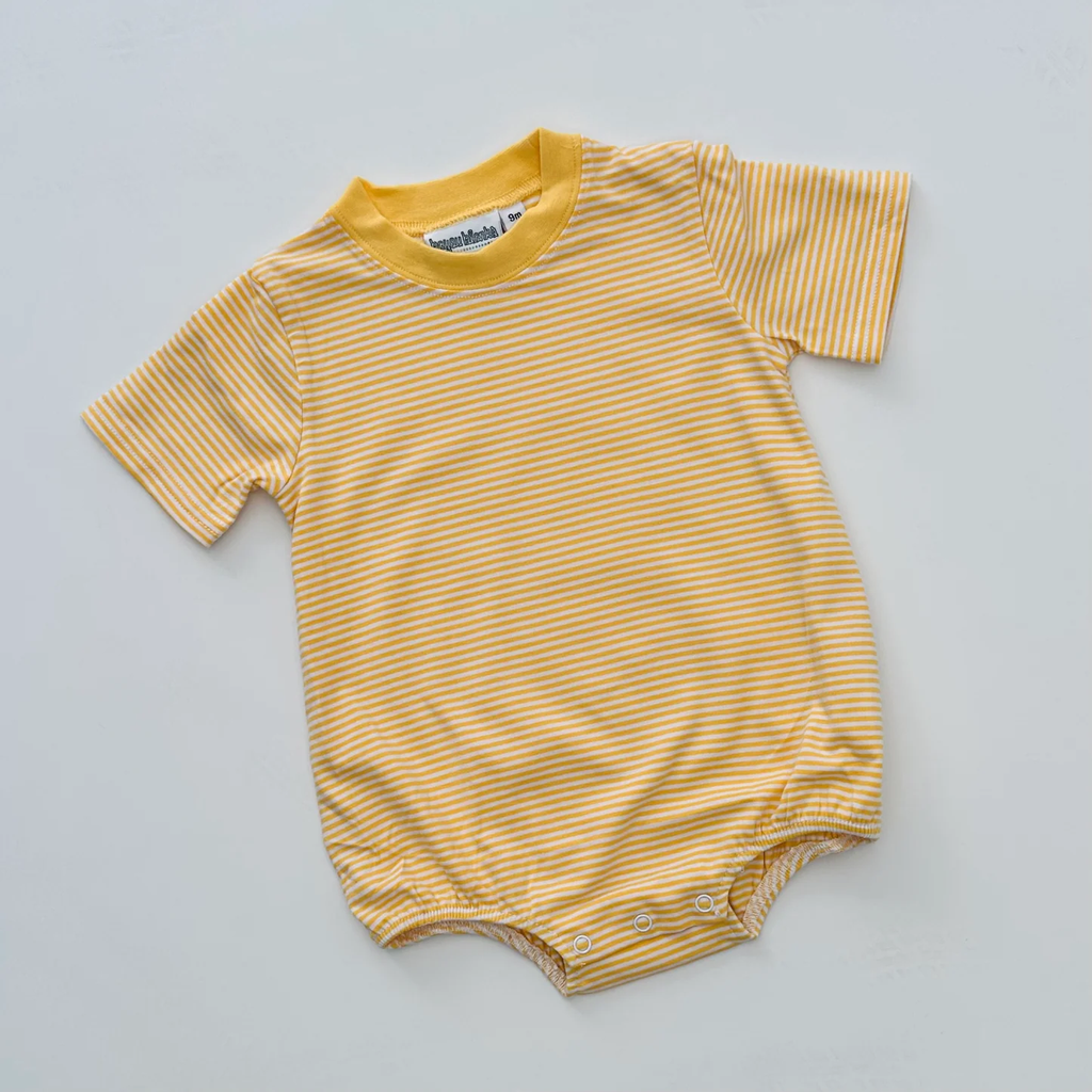 Knit Stripe Short Sleeve T-Shirt Bubble