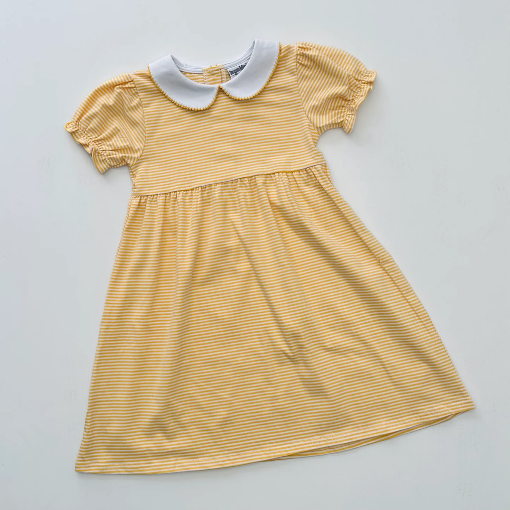 Knit Stripe Peter Pan Collar Dress