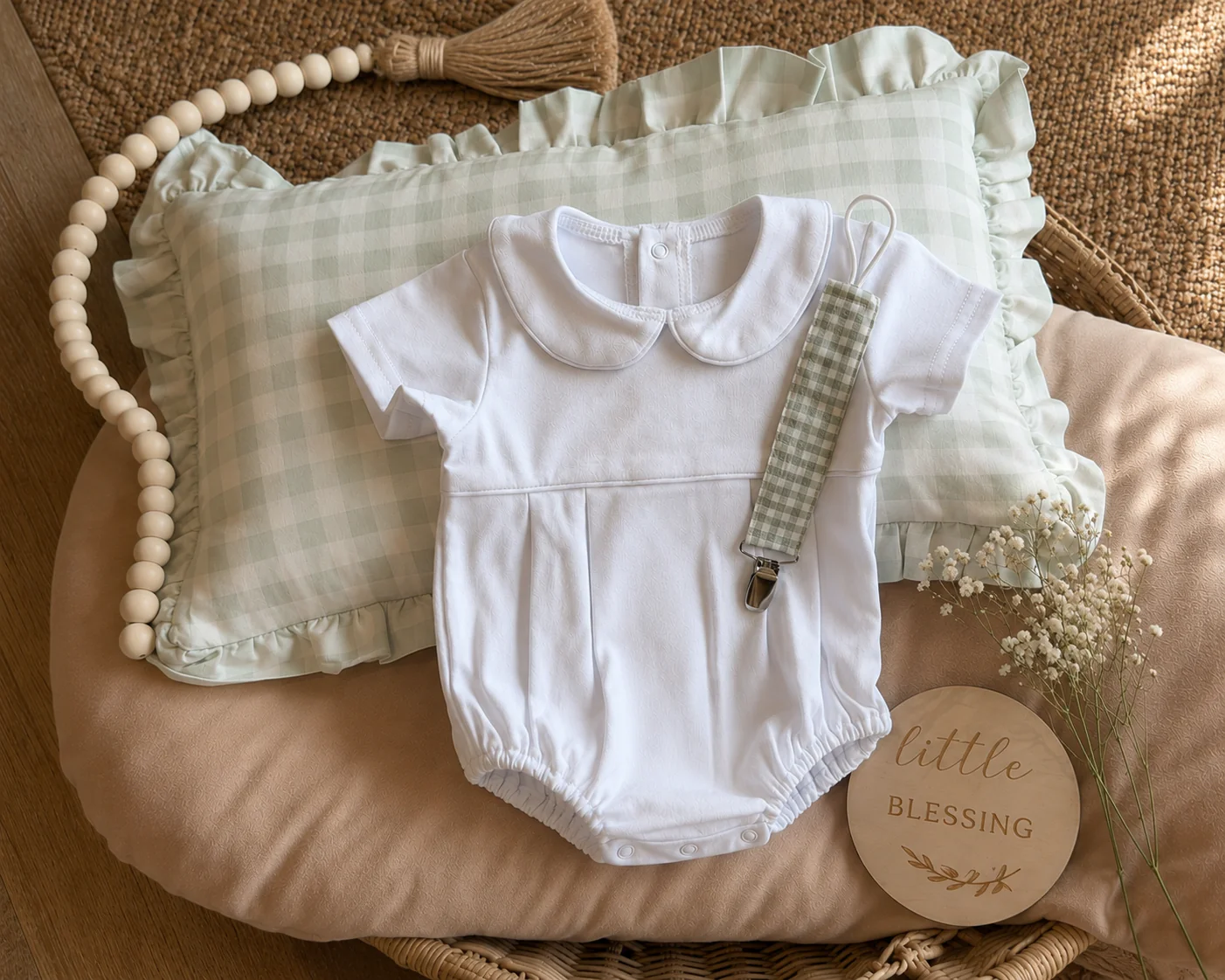 Boys Short Sleeve Cotton Bubble
