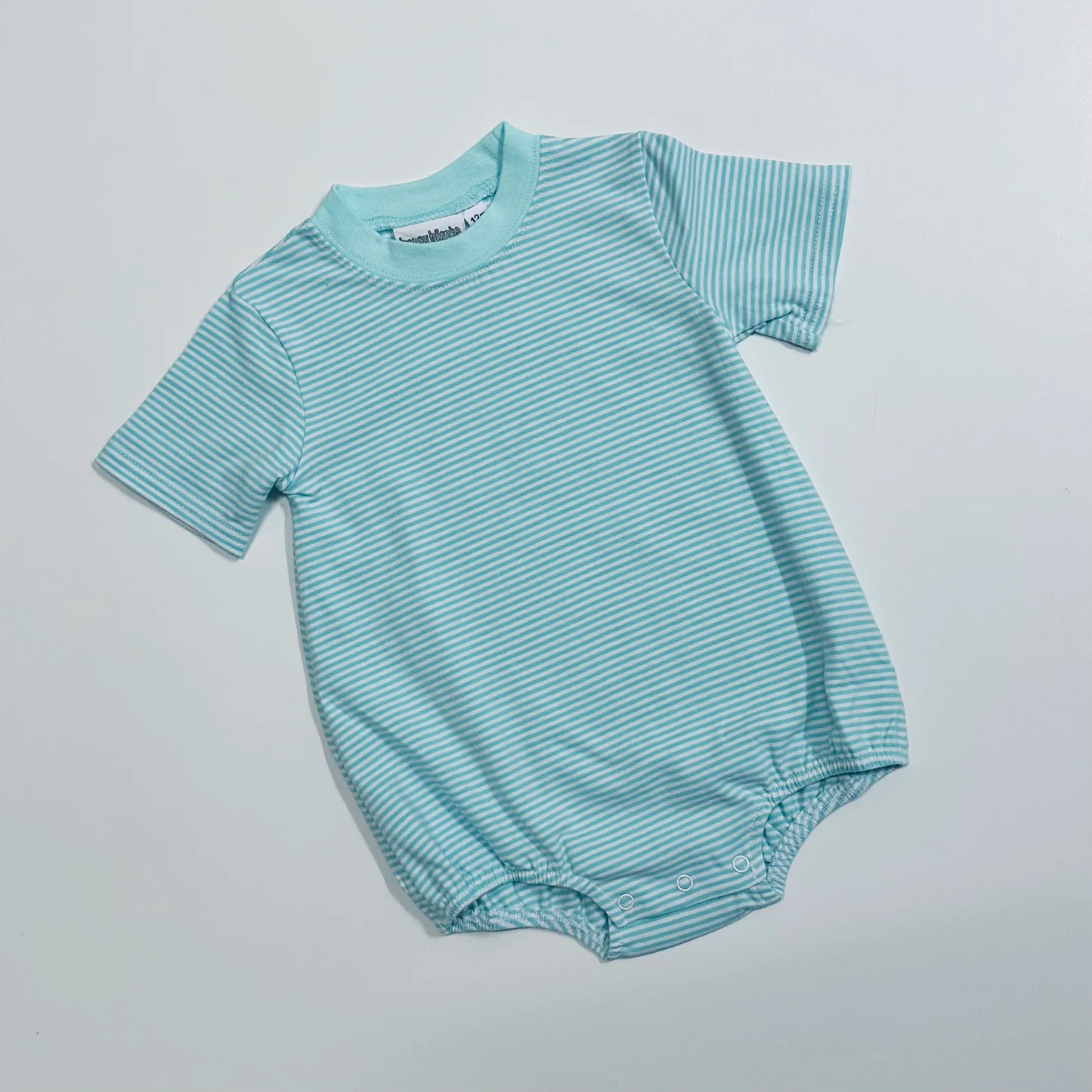 Knit Stripe Short Sleeve T-Shirt Bubble