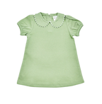 Short Sleeve Scalloped Dress - Back To School