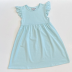 Knit Stripe Flutter Sleeve Dress