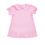 Short Sleeve Scalloped Dress - Back To School