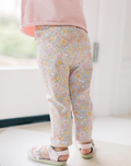 Light Blue Floral Leggings