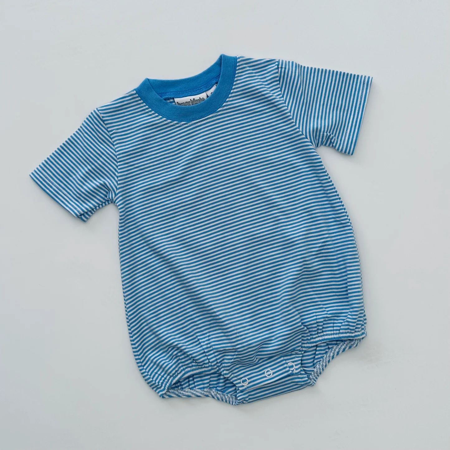 Knit Stripe Short Sleeve T-Shirt Bubble