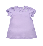 Short Sleeve Scalloped Dress - Back To School