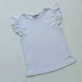Knit Solid Flutter Sleeve Shirt