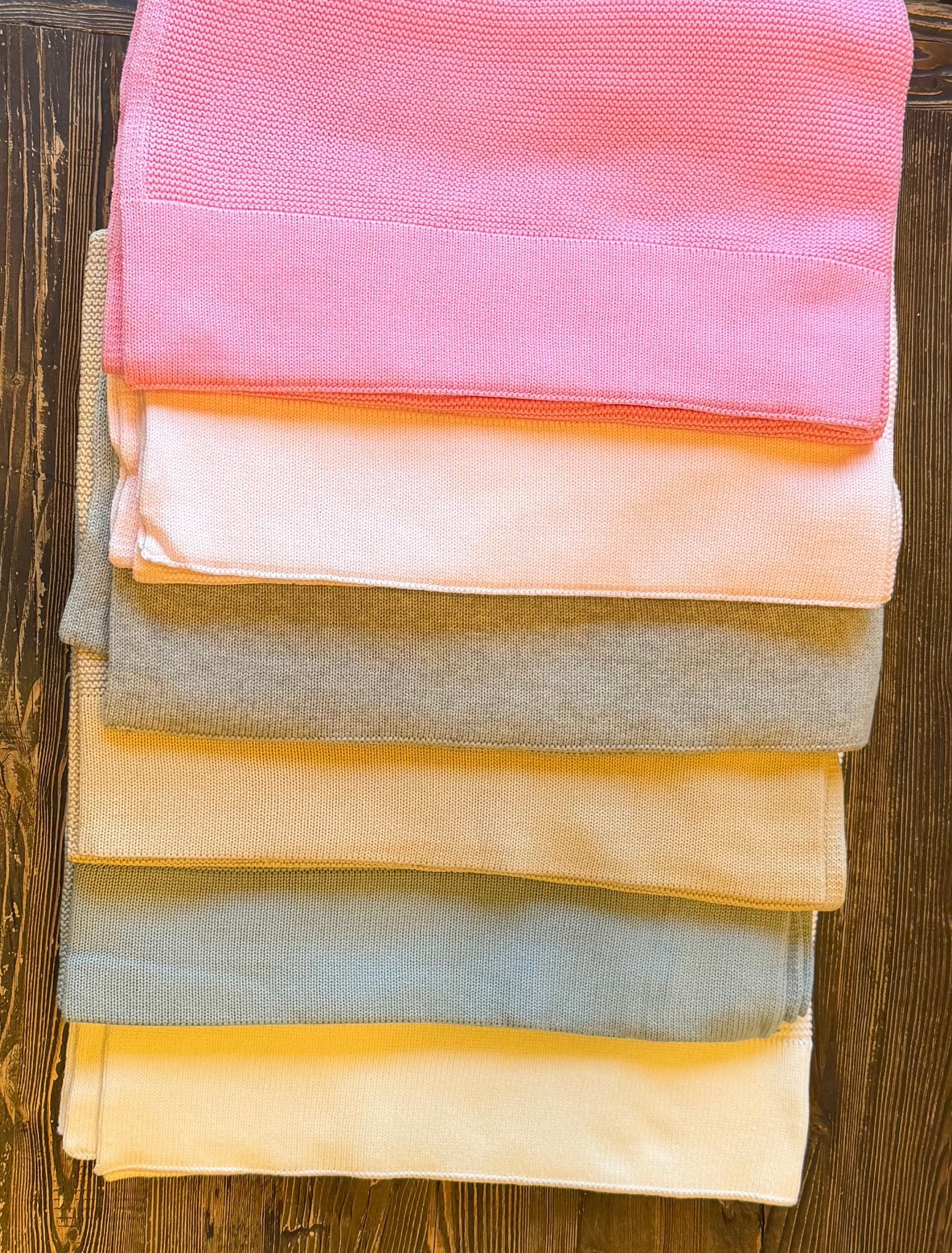 Straight Edge Knit Blanket