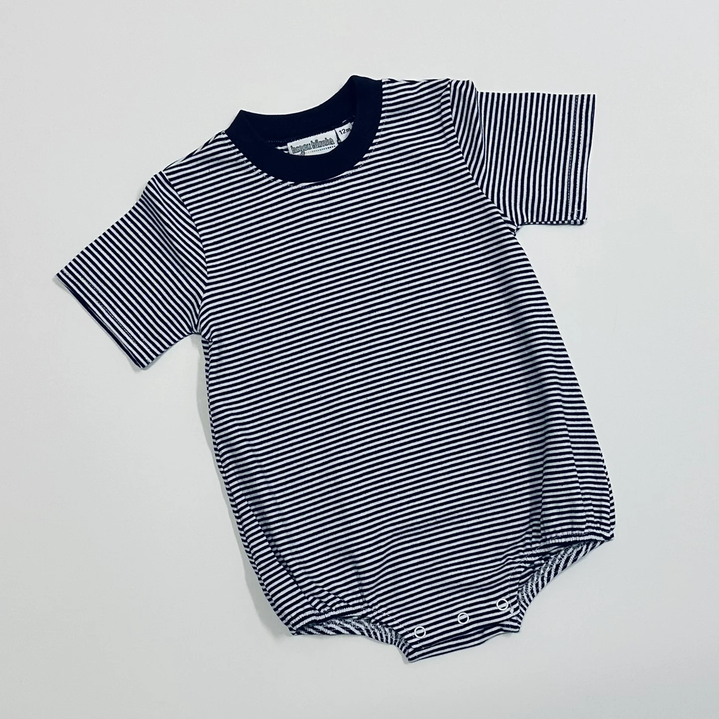 Knit Stripe Short Sleeve T-Shirt Bubble