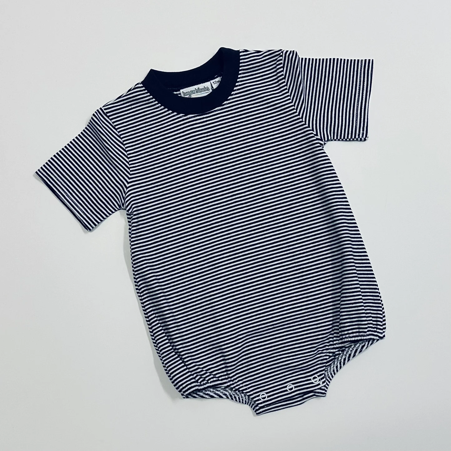 Knit Stripe Short Sleeve T-Shirt Bubble