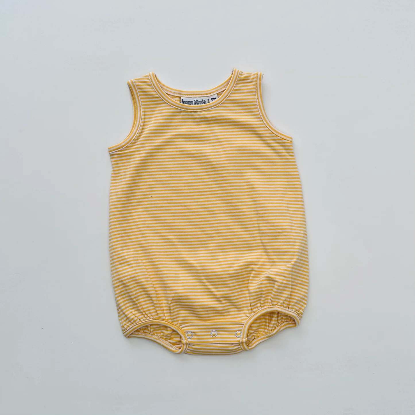 Knit Stripe Sleeveless Bubble