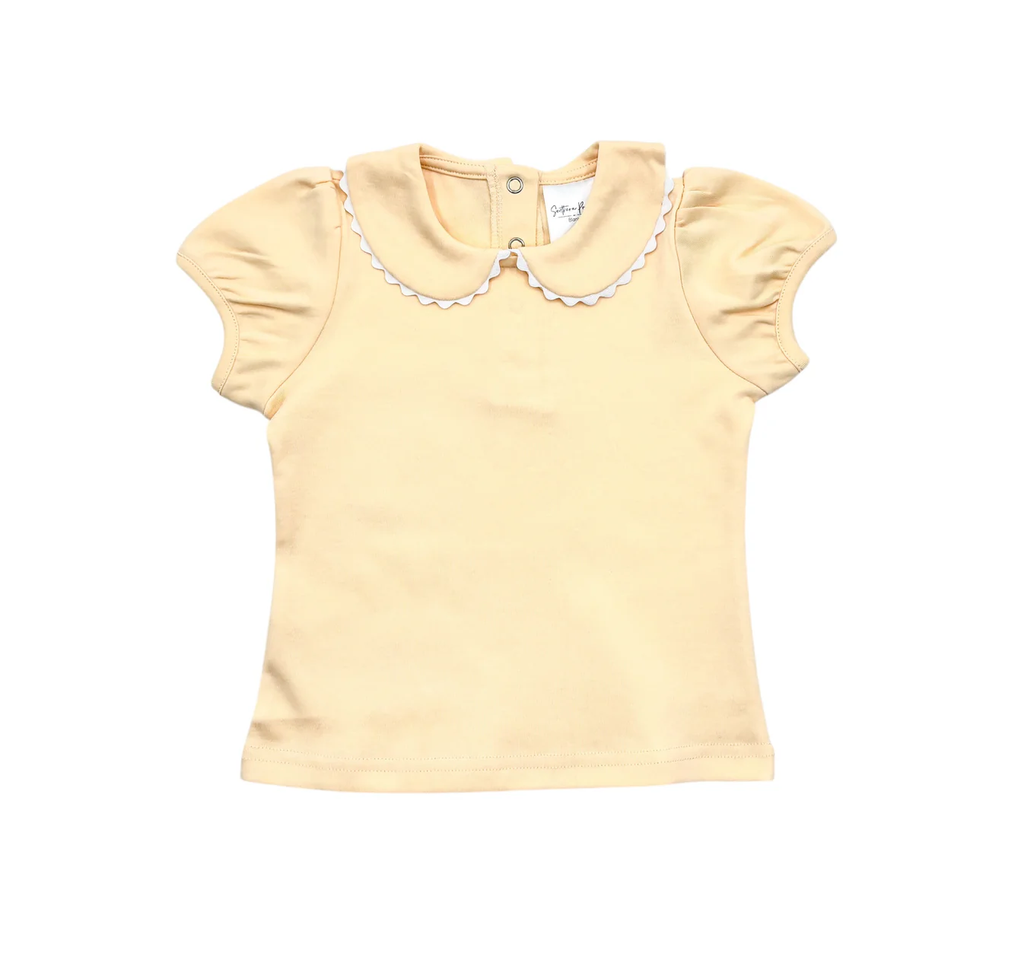 Short Sleeve Scalloped Shirt - Back To School