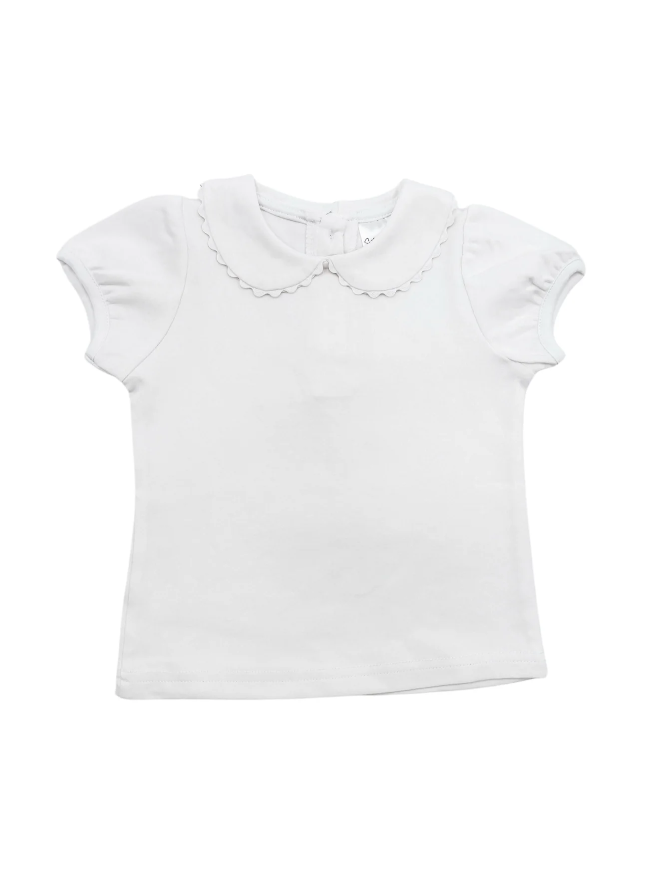 Short Sleeve Scalloped Shirt - Back To School