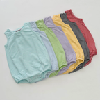 Knit Stripe Sleeveless Bubble