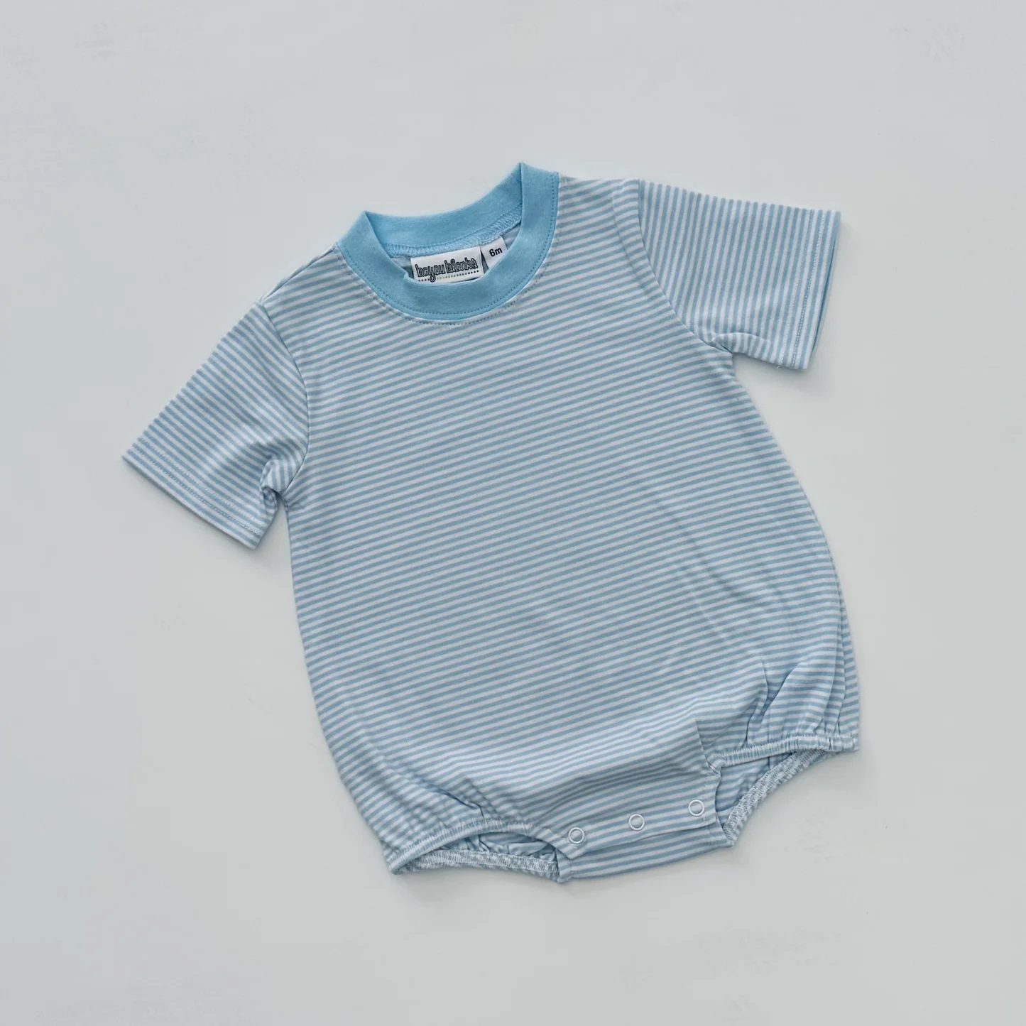 Knit Stripe Short Sleeve T-Shirt Bubble