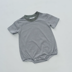Knit Stripe Short Sleeve T-Shirt Bubble