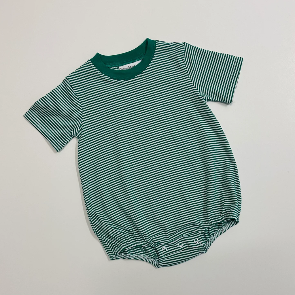 Knit Stripe Short Sleeve T-Shirt Bubble