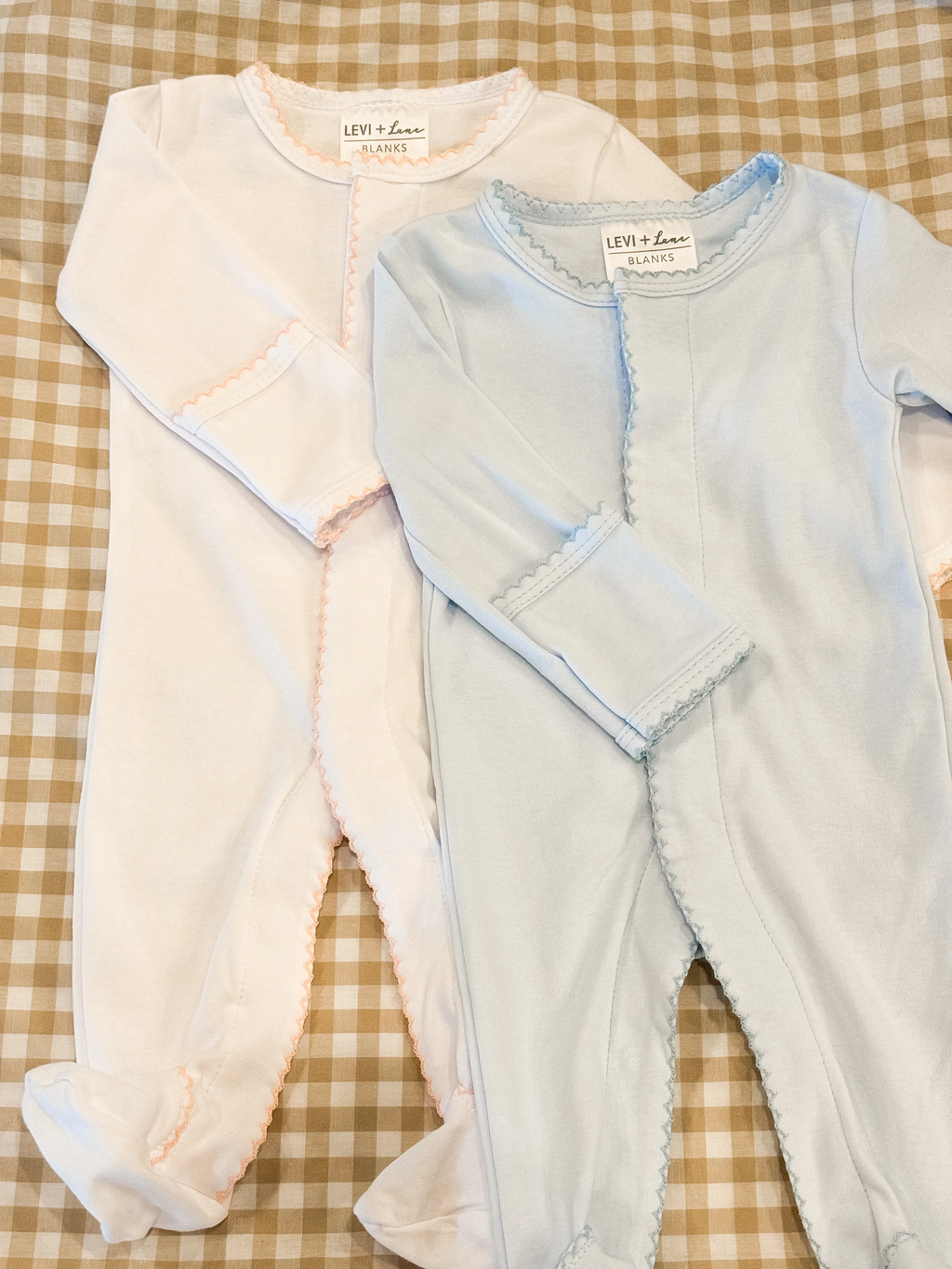 Picot Trim Cotton Footie