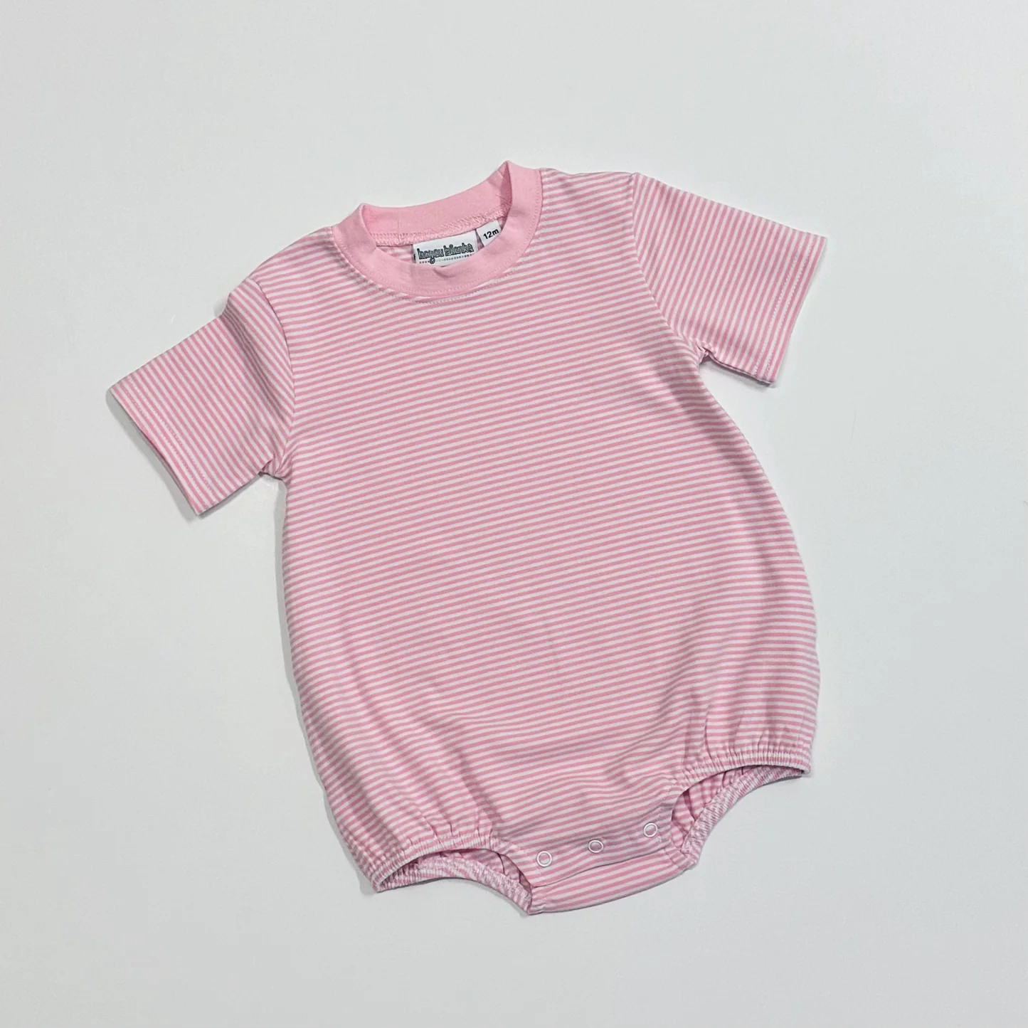 Knit Stripe Short Sleeve T-Shirt Bubble