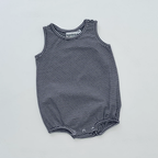 Knit Stripe Sleeveless Bubble