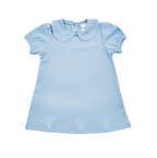 Short Sleeve Scalloped Dress - Back To School