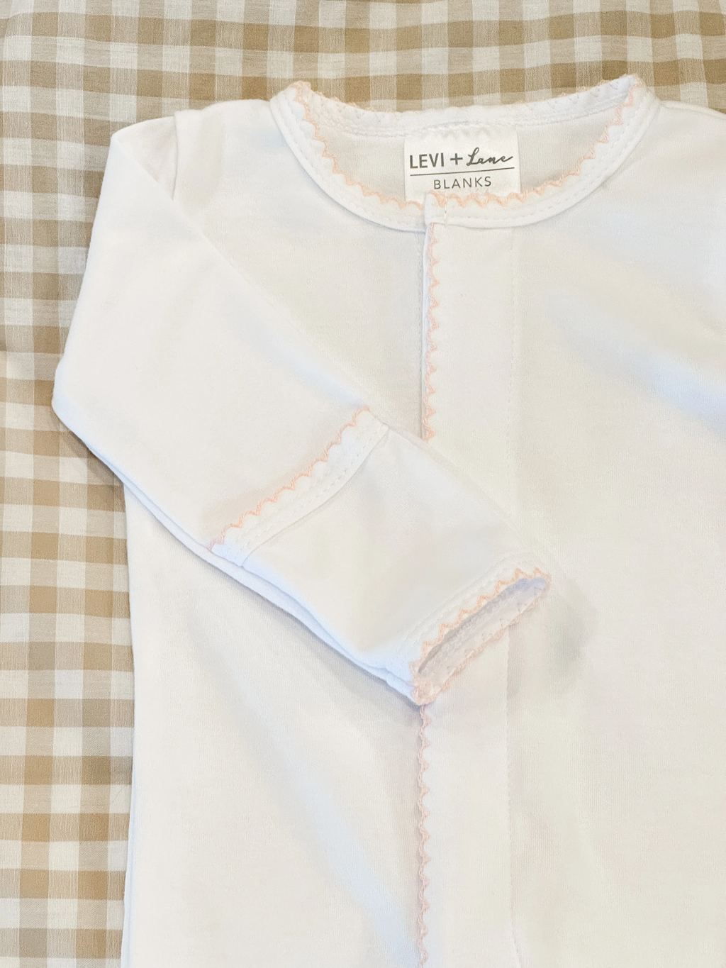 Picot Trim Cotton Footie